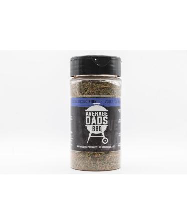 BBQ Seasoning-Average Dads Everything Fish- Fish Blend And Dry Rub No MSG Non-GMO Gluten-Free Bbq Rubs And Spices For Smoking Grilling Frying Roasting Salmon Whitefish Gifts For Him Christmas Gift