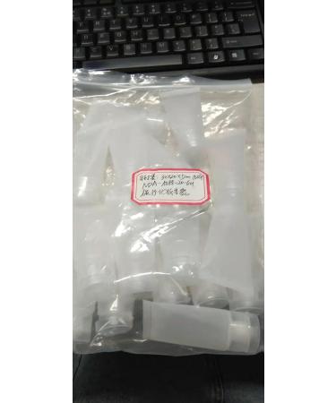 20 Pack 30ml Refillable Tube Bottles - Travel Cosmetic Containers | Clear Mini Sample Bottles with Extractors for International Shipping - Buy Online on SooperMarket.com