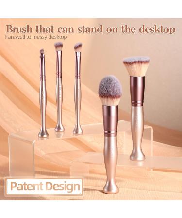 BS-MALL Premium Synthetic Makeup Brushes Set - 14 Rose Brushes Stand Up for Foundation, Powder, Concealers, and Eye Shadows - Buy Online on SooperMarket.com
