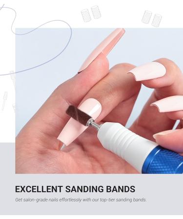 Buy AIRSEE 100 Pcs Small Sanding Bands for Nail Drills 180 Grit Acrylic File Attachments for Professional Manicure & Pedicure | Fast International Shipping - Buy Online on SooperMarket.com