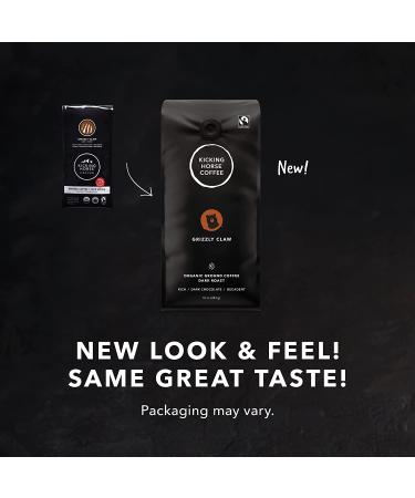 Kicking Horse Coffee Grizzly Claw Dark Roast Ground 10 oz - Certified Organic Fairtrade Kosher - Buy Online on SooperMarket.com