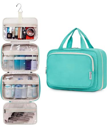 Narwey Hanging Travel Toiletry Bag - Women's Cosmetics Makeup Organizer Teal (Large) - Buy Online on SooperMarket.com