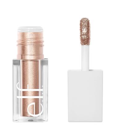 e.l.f. Liquid Metallic Eyeshadow, Gel Formula, Multi-Dimensional Finish For Bold Eye Looks, One-Swipe Coverage, Vegan & Cruelty-Free, Moon, 0.1 Fl Oz Moon 0.10 Fl Oz (Pack of 1)