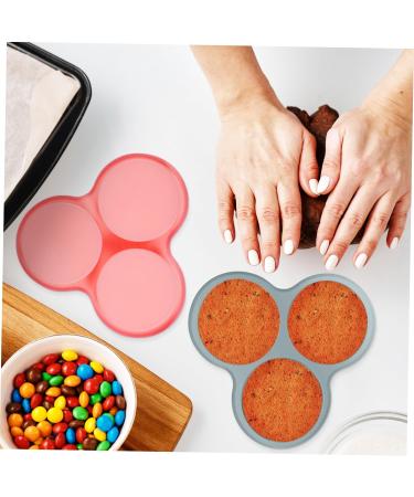 Alipis 2 Pcs Cake Mold (1 Blue + 1 Pink) Paper Cups Cake Pan Pancake Molds Cake Puck Mold Bakeware Pancakes - Buy Online on SooperMarket.com