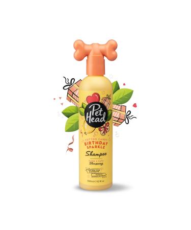 Pet Head Dog Hampoo 300ml Birthday Sparkle Zuckerwatten fragrance maintains and calms sensitive skin birthday present for a dog hypoallergenic vegan gentle formula for all dogs and puppies
