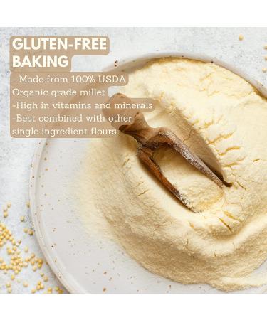 Organic Shipetaukin Millet Flour 2.5 lbs - Gluten Free, Non-GMO, Multi-Purpose - Buy Online on SooperMarket.com