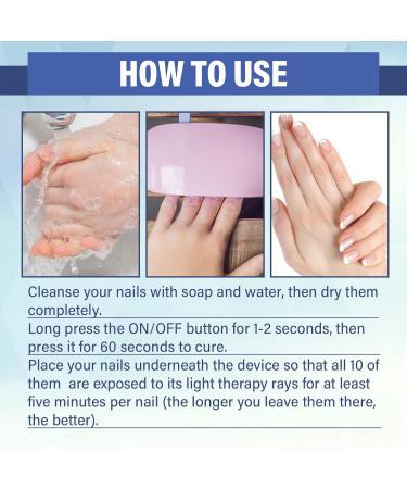 NailPro Nail Fungus LED Light Therapy Device Nail Fungus Laser Nail Fungus Treatment Home Use Nail-Fungus Remover for Toenail Fingernails & Onychomycosis (A01) - Buy Online on SooperMarket.com