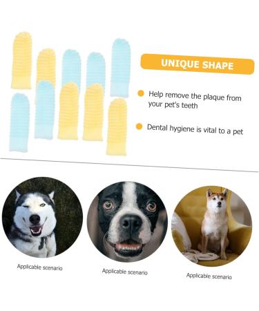 HAPINARY Pet Joy 10Pcs pet toothbrush chewable toothpaste on the go toothbrush single use Puppy Toothbrush - Buy Online on SooperMarket.com