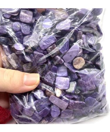 Natural Crystals and Stones 100g 9mm-12mm Natural Purple Charoite Crystal Gravels Polishing Stone Chips for Home Decoration for Decoration FZUGEDRLI - Buy Online on SooperMarket.com