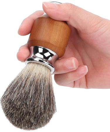Premium Razor Brush for Men | Shaving Foam Brush with Rubber Wood Handle | Travel & Salon Facial Cleaning Tool - Buy Online on SooperMarket.com