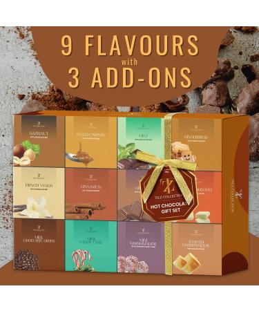 Hot Chocolate Gift Set - 12 Pack Premium Hot Chocolate Drinks with Various Flavours Selections - Luxury Hot Chocolate Gift Set for Kids and Adult - Buy Online on SooperMarket.com