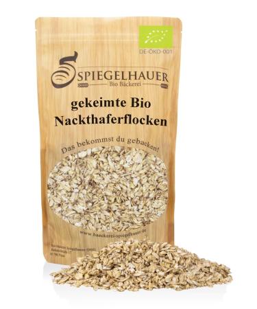 Bakery Spiegelhauer Demeter Kimated Naked Hair Flakes 1kg | Organic Gluten-Free Sprouted Oatmeal - Gently Dried Below 42 C - Buy Online on SooperMarket.com