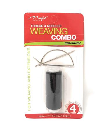 Magic Collection Weaving Combo Set 4 Count (Pack of 1) BLACK