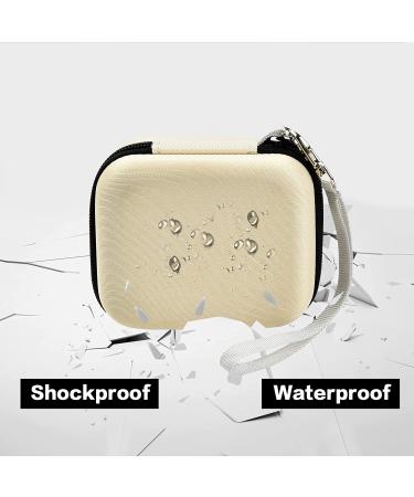 Hard Travel Case for Skull Shaver Pitbull Pro Razor - Beard Trimmer Storage Box with Zipper Mesh Pocket - Men's Gold Pro Mustache Grooming Kit - Beige - Buy Online on SooperMarket.com