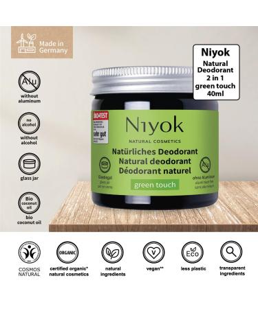 Natural Aluminum-Free Deodorant & Antiperspirant - Green Touch Scent 40ml | International Shipping - Buy Online on SooperMarket.com
