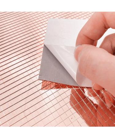 2400pcs Rose Gold Mirrors Mosaic Tiles Sticker - Self Adhesive Craft Glass Tiles 5mm by 5mm - Buy Online on SooperMarket.com