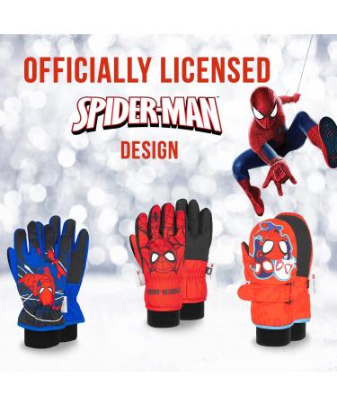 Spiderman Toddler Snow Gloves | 3M Thinsulate Waterproof Mittens for Kids 2-5 Years | Winter Gloves with Spidey and Friends - Buy Online on SooperMarket.com