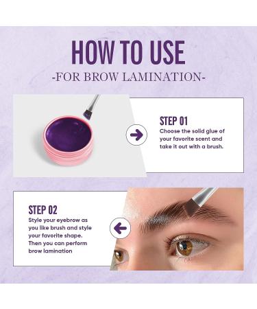 PERMANIA 2023 Lash Lift Balm 0.35oz - Grape Flavored Adhesive for Strong Viscosity and Water Solubility - Eyelash Perm Kit Essential - Buy Online on SooperMarket.com