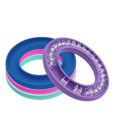 4PCS Round Bobbin Holder Bobbin Organizer and Holder Bubbin Organizer Bobbin Keeper for Metal or Plastic Sewing Machine Bobbin Bobbins Rings Silicone Sewing Tools Handicraft Bobbin Ring Holder