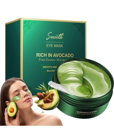 Under Eye Patches Collagen Under Eye Mask Under Eye Gel Pads Avocado Under Eye Patches Under Eye Gel Patches Eye Masks Skincare Eye Masks for Puffy Eyes Bags Dark Circles and Wrinkles(30 Pairs)