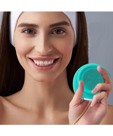 DASHIELL Face Brush Cleanser - Electric Facial Brush Gentle Silicone Face Wash Brush Silicone Waterproof Face Brush for Birthdays Anniversaries Facial Cleansing Holidays Green - Buy Online on SooperMarket.com