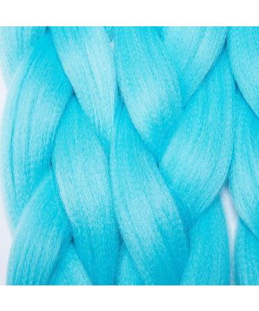 Tess Braids Extensions Blue 60 cm - 5 Pack Jumbo Kanecalon Hair Extensions for Box Braids | 100g Bundle - Buy Online on SooperMarket.com