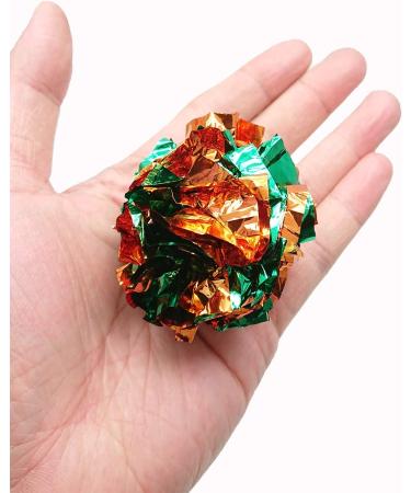16 Pack Mylar Crinkle Balls for Cats - Interactive Cat Toys for Endless Fun - Buy Online on SooperMarket.com