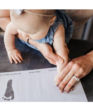 Baby Handprint & Footprint Kit | Memorable Keepsake Photo Frame for Newborn Girls & Boys | Unique Baby Shower Gift Set for Registry | Nursery Room Decor - Buy Online on SooperMarket.com