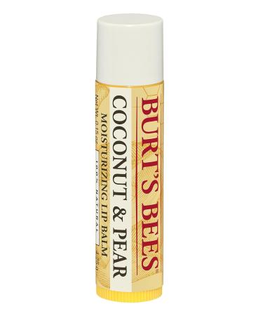 Burt's Bees 100% Natural Coconut & Pear Lip Balm - Moisturizing Beeswax Formula | Best for Soft Lips - 1 Tube - Buy Online on SooperMarket.com