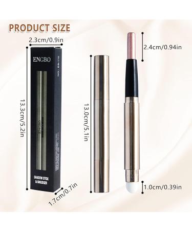 Miioto Eyeshadow Stick Set - 3 PCs Cream Makeup Pens Waterproof Eye Brightener & Smoky Eyeshadow Crayon with Brush - Buy Online on SooperMarket.com