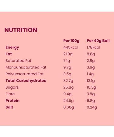 Bounce Chocolate Brownie Plant Protein Balls - Vegan Dark Chocolate Coated 12x40g - 12 Count Pack - Buy Online on SooperMarket.com