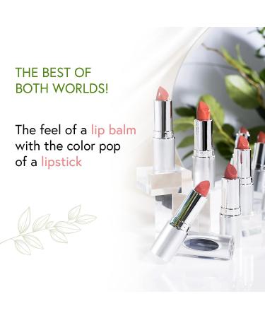 Honeybee Gardens Truly Natural Long Lasting Lipstick - Risque (Matte Red Wine) 0.13 oz - Vegan, Gluten & Cruelty-Free - Buy Online on SooperMarket.com