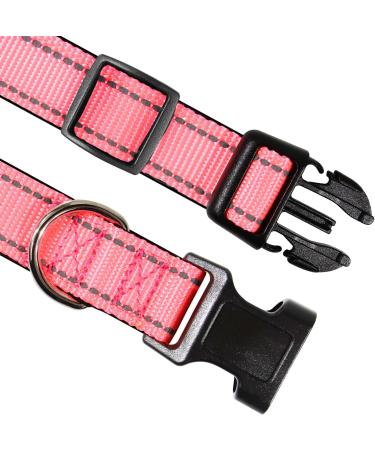 Joytale Reflective Dog Collar for Small Dogs - Pink S | Safe & Stylish | International Shipping - Buy Online on SooperMarket.com