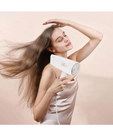 Compact Hair Dryer Fast Drying Negative Ionic Blow Dryer with Single Diffuser Nozzle Foldable Handle Travel Hair Dryer for Women Kids Outdoor (US Plug 110V) - Buy Online on SooperMarket.com
