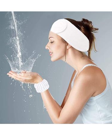 Adonop Spa Headband 9 Pack - Soft Adjustable Towel Set for Makeup and Skincare - Black/White/Gray - Buy Online on SooperMarket.com