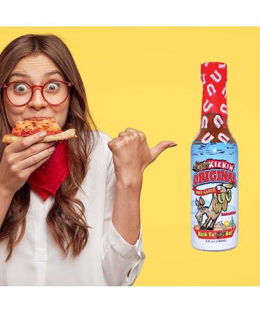 Kickin' Original Habanero Hot Sauce with Serrano and Habanero Peppers - 5 oz Perfect Habanero Sauce for The Hot Sauce Fan and The Hot Sauce Challenge- Try if You Dare! - Buy Online on SooperMarket.com