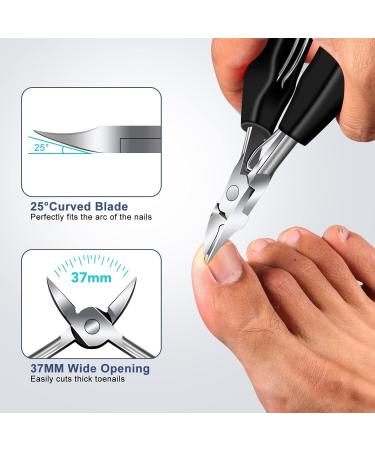 DRMODE PROFI Footnail Pliers Set - Super Sharp Nail Scissors & Clippers for Thick Nails Ingrown Nails - Complete 6-Piece Manicure Kit - Buy Online on SooperMarket.com