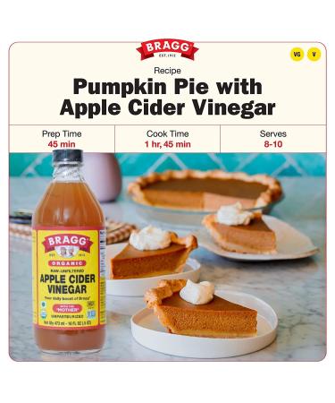 Bragg Organic Apple Cider Vinegar with the Mother - 2 Pack, 16oz Each - USDA Certified, Raw & Unfiltered - Buy Online on SooperMarket.com