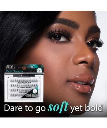 Ardell Soft Touch Individual False Eyelashes Medium Black 4 Pack - Knot-Free - Buy Online on SooperMarket.com