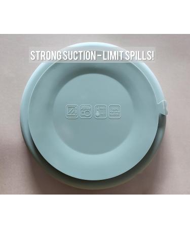 RYLOOBABY 6-Piece Baby Feeding Set with Suction Plate, Bib, Cup, Spoon & Fork - Sage | Non-BPA Food Grade Silicone - Buy Online on SooperMarket.com