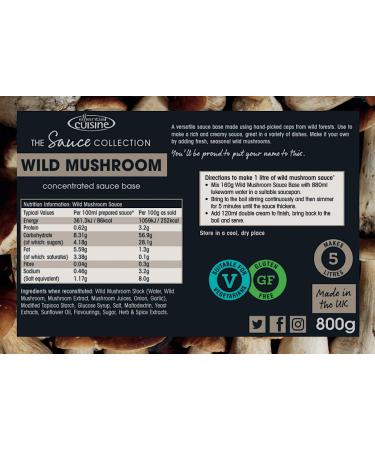 Essential Cuisine - The Sauce Collection - Wild Mushroom Concentrated Sauce Base 800g - Buy Online on SooperMarket.com