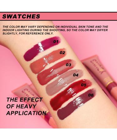YOUNG VISION Hydrating Liquid Lipstick & Gloss Tint - Oil Infused Versatile Nude to Red Shades Cushion Applicators - Labial Liquido & Brillo Labial 03 - Sunset Glow | International Shipping Available - Buy Online on SooperMarket.com