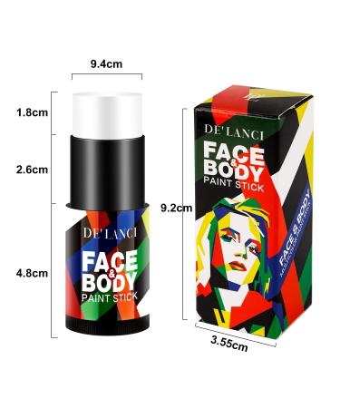 Buy Non-Toxic Clown White Face & Body Paint Stick - Blendable Makeup for SFX Halloween & Cosplay Parties | 0.75 Oz - Buy Online on SooperMarket.com