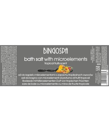 Buy BINGOSPA Tropical Fruits Bath Salt 550g - Enriched with Microelements for Relaxation & Skin Care | International Shipping Available - Buy Online on SooperMarket.com