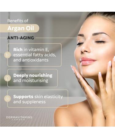 Dermavitamins 100% Pure Argan Oil - 10ml | Natural Moisturizer for Hair, Skin & Nails - Buy Online on SooperMarket.com
