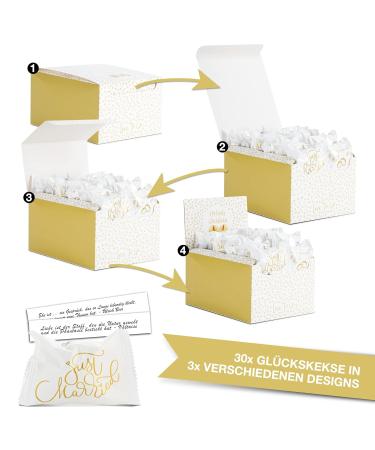 30 Lucky Cookies Wedding Favors - Individually Packaged Gifts for Couples - Made in Germany - Unique Wedding Gifts & Decorations - Buy Online on SooperMarket.com