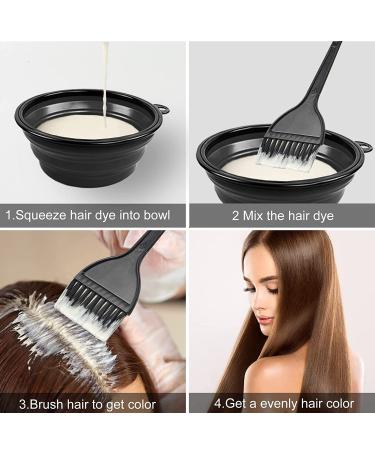 7-Piece Hair Color Dye Set - Salon Tool Combo with Bowls Brushes & Clips for DIY Hair Dyeing - Buy Online on SooperMarket.com