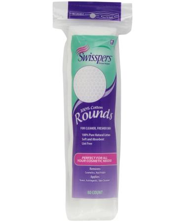 Swisspers Multicare Cotton Rounds 80 Count