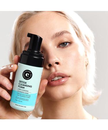 COCUNAT - Detox Cleansing Foam - For Oily and Combination Skin - Cleanses Purifies and Detoxifies in Depth - Double Cleansing - Closes Pores - Calendula - Acne - Sulfate-Free - 125ml - Buy Online on SooperMarket.com