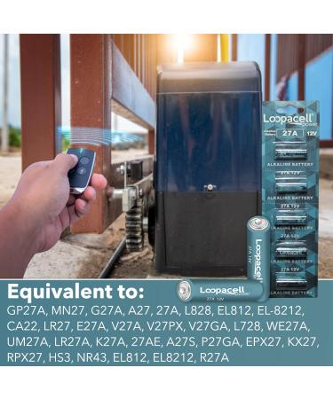 Buy 27A 12V Alkaline Battery Pack (5) - Long Lasting Leakproof MN27 for Garage Doors Key Fobs & More - Fast International Shipping - Buy Online on SooperMarket.com